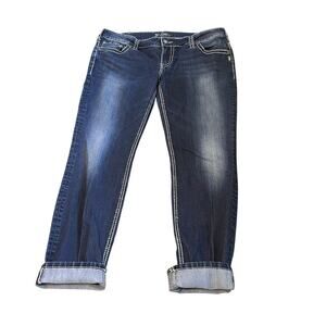 Silver Jeans Women's Suki Skinny Crop size 36/31